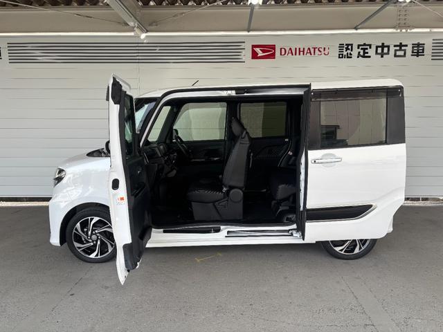 タントカスタムＲＳナビゲーション　バックカメラ　ＥＴＣ車載器　ＴＶコントロール　フロントシートヒーター　両側電動スライドドア　電動格納式ドアミラー　パワーウィンドウ　オートエアコン　プッシュスタートスイッチ　キーフリー（奈良県）の中古車