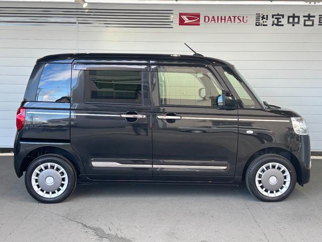 ムーヴキャンバスセオリーGターボ4WD ナビ取付時バックカメラ対応 電動パーキングブレーキ オートエアコン 電動格納式ドアミラー フロントシートヒーター 両側電動スライドドア キーフリーシステム アイドリングストップ機能(奈良県)の中古車