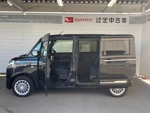 ムーヴキャンバスセオリーGターボ4WD ナビ取付時バックカメラ対応 電動パーキングブレーキ オートエアコン 電動格納式ドアミラー フロントシートヒーター 両側電動スライドドア キーフリーシステム アイドリングストップ機能(奈良県)の中古車