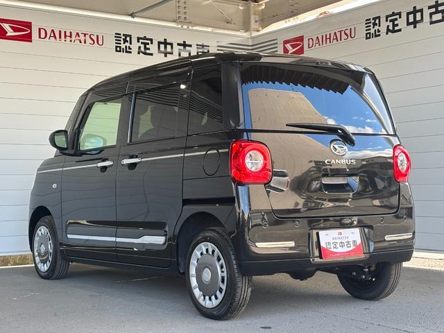 ムーヴキャンバスセオリーGターボ4WD ナビ取付時バックカメラ対応 電動パーキングブレーキ オートエアコン 電動格納式ドアミラー フロントシートヒーター 両側電動スライドドア キーフリーシステム アイドリングストップ機能(奈良県)の中古車