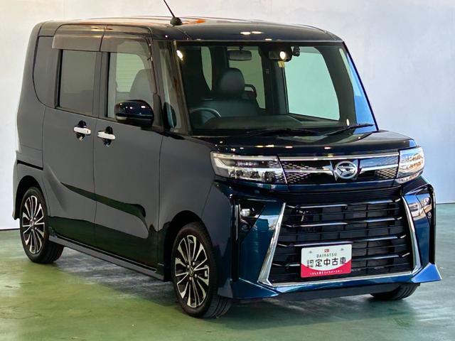 タントカスタムRSナビ ドラレコ ETC 衝突被害軽減ブレーキ コ−ナ−センサ− 全車速追従機能付ACC 両側電動スライドドア シ−トヒ−タ− アイドリングストップ機能 プッシュボタンスタ−ト パノラマモニタ−(奈良県)の中古車