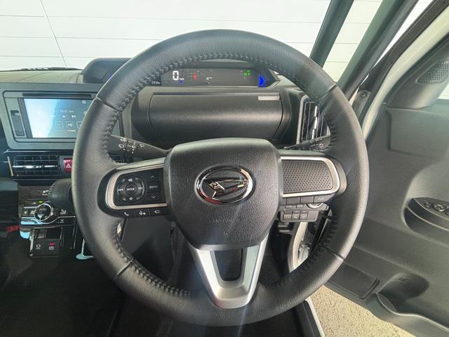 タントカスタムＲＳ６．８インチディスプレイオーディオ　パノラマモニター　電動パーキングブレーキ　フロントシートヒーター　両側電動スライドドア　プッシュスタートスイッチ　電動格納式ドアミラー　アルミホイール　キーフリー（奈良県）の中古車