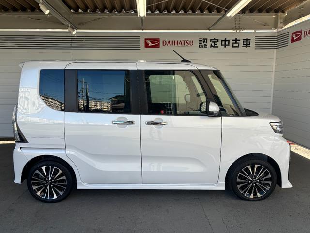 タントカスタムＲＳ６．８インチディスプレイオーディオ　パノラマモニター　電動パーキングブレーキ　フロントシートヒーター　両側電動スライドドア　プッシュスタートスイッチ　電動格納式ドアミラー　アルミホイール　キーフリー（奈良県）の中古車