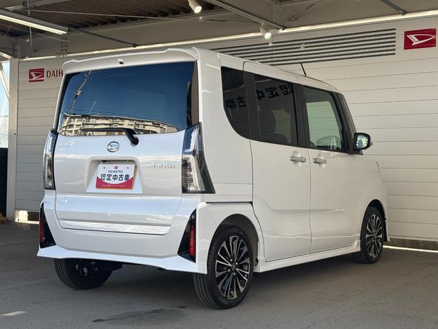 タントカスタムＲＳ６．８インチディスプレイオーディオ　パノラマモニター　電動パーキングブレーキ　フロントシートヒーター　両側電動スライドドア　プッシュスタートスイッチ　電動格納式ドアミラー　アルミホイール　キーフリー（奈良県）の中古車