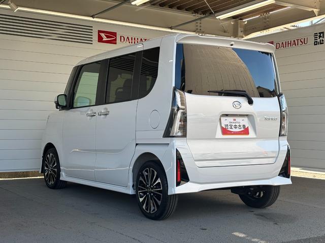 タントカスタムＲＳ６．８インチディスプレイオーディオ　パノラマモニター　電動パーキングブレーキ　フロントシートヒーター　両側電動スライドドア　プッシュスタートスイッチ　電動格納式ドアミラー　アルミホイール　キーフリー（奈良県）の中古車