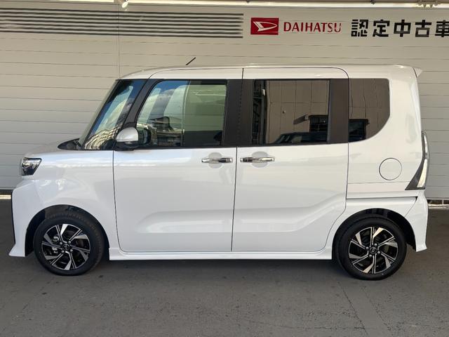 タントカスタムＸナビ取付時バックカメラ対応　電動パーキングブレーキ　両側電動スライドドア　電動格納式ドアミラー　パワーウィンドウ　オートエアコン　プッシュスタートスイッチ　アルミホイール　キーフリーシステム（奈良県）の中古車