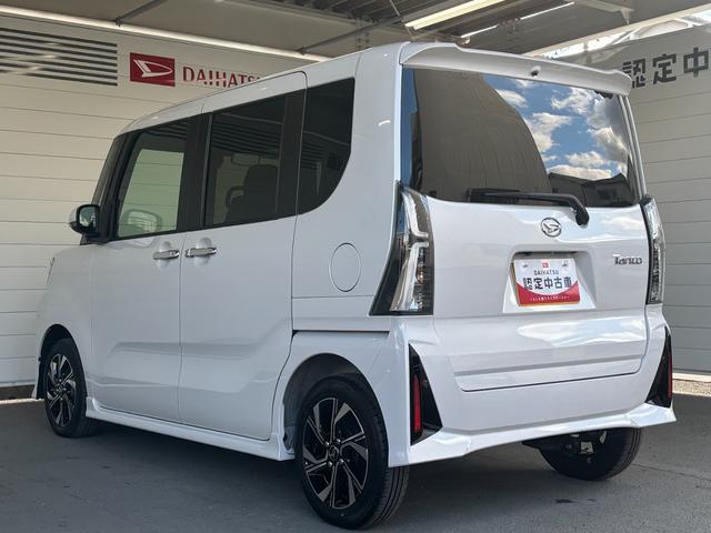 タントカスタムＸナビ取付時バックカメラ対応　電動パーキングブレーキ　両側電動スライドドア　電動格納式ドアミラー　パワーウィンドウ　オートエアコン　プッシュスタートスイッチ　アルミホイール　キーフリーシステム（奈良県）の中古車