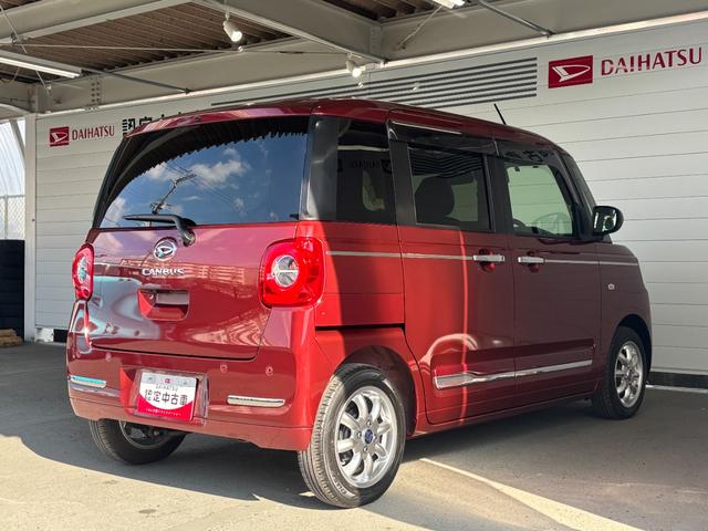 ムーヴキャンバスセオリーＧターボ９インチディスプレイオーディオ　バックカメラ　ドライブレコーダー　ＥＴＣ車載器　ＴＶコントロール　フロントシートヒーター　両側電動スライドドア　電動パーキングブレーキ　プッシュスタートスイッチ（奈良県）の中古車