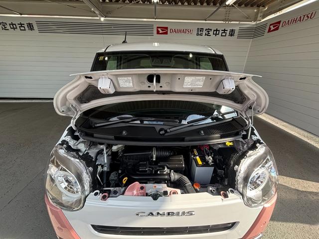 ムーヴキャンバスストライプスＧナビ取付時パノラマモニター対応　両側電動スライドドア　電動パーキングブレーキ　フロントシートヒーター　オートエアコン　電動格納式ドアミラー　プッシュスタートスイッチ　キーフリー　アイドリングストップ（奈良県）の中古車