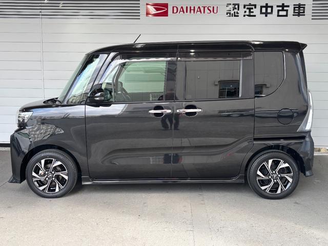 タントカスタムＸ９インチディスプレイオーディオ　バックカメラ　電動パーキングブレーキ　両側電動スライドドア　フロントシートヒーター　電動格納式ドアミラー　アルミホイール　プッシュスタートスイッチ　キーフリーシステム（奈良県）の中古車