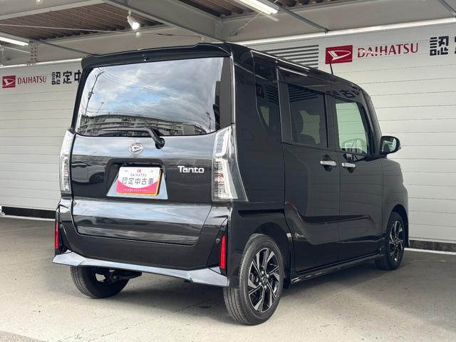 タントカスタムＸ９インチディスプレイオーディオ　バックカメラ　電動パーキングブレーキ　両側電動スライドドア　フロントシートヒーター　電動格納式ドアミラー　アルミホイール　プッシュスタートスイッチ　キーフリーシステム（奈良県）の中古車