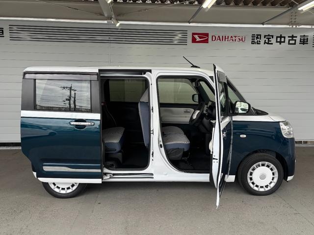 ムーヴキャンバスストライプスＧ修復歴有　　ナビゲーション　パノラマモニター　ドライブレコーダー　ＥＴＣ車載器　フロントシートヒーター　電動パーキングブレーキ　プッシュスタートスイッチ　キーフリーシステム　アイドリングストップ（奈良県）の中古車