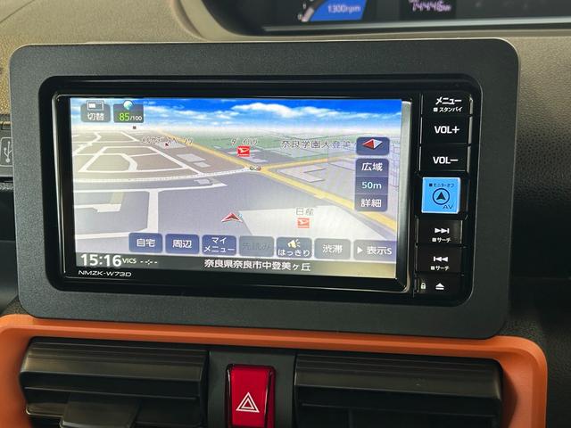 タントファンクロスナビ　ドラレコ　両側電動スライドドア　コ−ナ−センサ−　衝突被害軽減ブレーキ　アイドリングストップ機能　プッシュボタンスタ−ト　シ−トヒ−タ−　バックカメラ　ＬＥＤヘッドライト（奈良県）の中古車