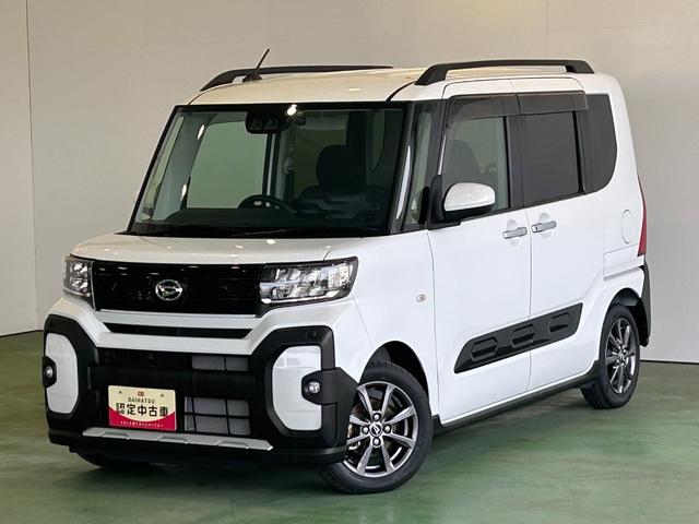 タントファンクロスナビ　ドラレコ　両側電動スライドドア　コ−ナ−センサ−　衝突被害軽減ブレーキ　アイドリングストップ機能　プッシュボタンスタ−ト　シ−トヒ−タ−　バックカメラ　ＬＥＤヘッドライト（奈良県）の中古車