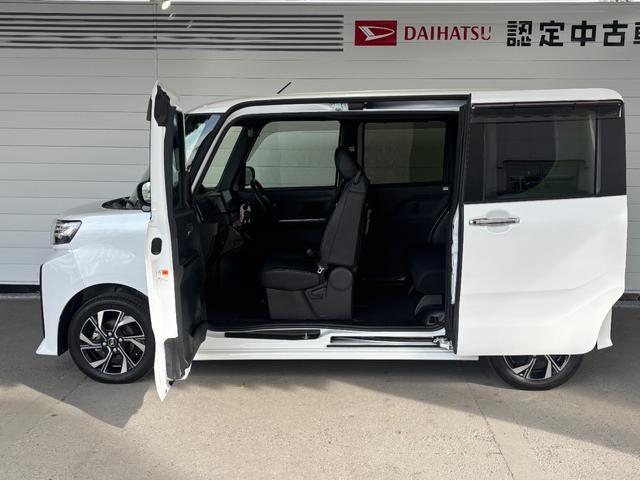 タントカスタムＸ９インチディスプレイオーディオ　バックカメラ　ドライブレコーダー　フロントシートヒーター　両側電動スライドドア　電動格納式ドアミラー　電動パーキングブレーキ　プッシュスタートスイッチ　アルミホイール（奈良県）の中古車