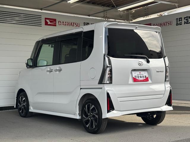 タントカスタムＸ９インチディスプレイオーディオ　バックカメラ　ドライブレコーダー　フロントシートヒーター　両側電動スライドドア　電動格納式ドアミラー　電動パーキングブレーキ　プッシュスタートスイッチ　アルミホイール（奈良県）の中古車