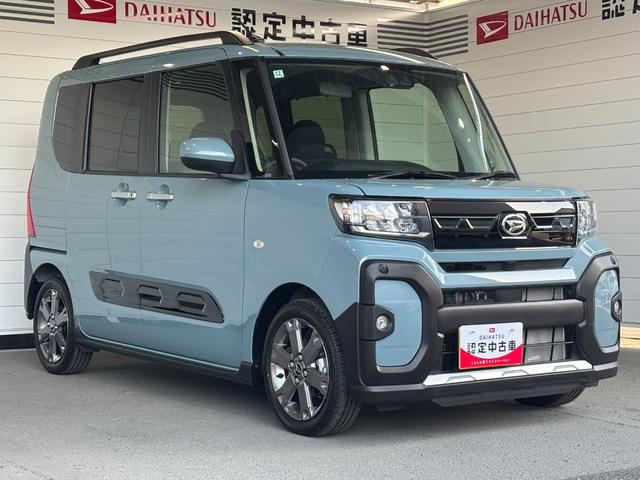 タントファンクロスターボ９インチディスプレイオーディオ　バックカメラ　フロントシートヒーター　電動パーキングブレーキ　電動格納式ドアミラー　パワーウィンドウ　プッシュスタートスイッチ　キーフリーシステム　アイドリングストップ（奈良県）の中古車