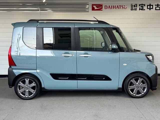 タントファンクロスターボ９インチディスプレイオーディオ　バックカメラ　フロントシートヒーター　電動パーキングブレーキ　電動格納式ドアミラー　パワーウィンドウ　プッシュスタートスイッチ　キーフリーシステム　アイドリングストップ（奈良県）の中古車