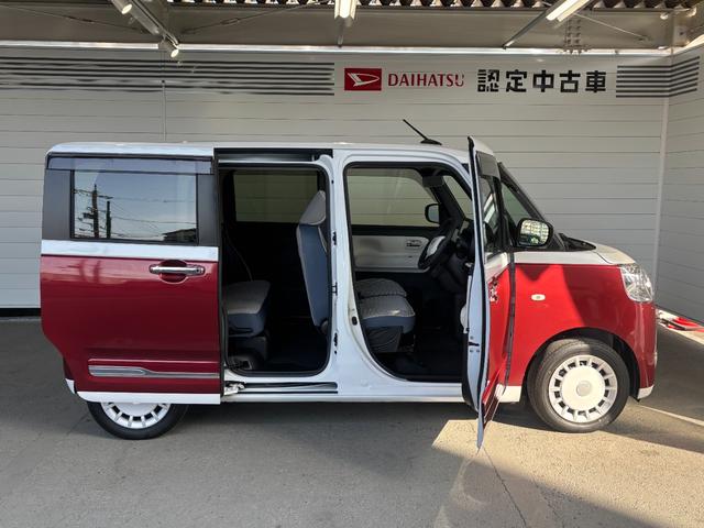 ムーヴキャンバスストライプスＧナビゲーション　バックカメラ　ドライブレコーダー　両側電動スライドドア　フロントシートヒーター　電動パーキングブレーキ　オートエアコン　電動格納式ドアミラー　プッシュスタートスイッチ　キーフリー（奈良県）の中古車