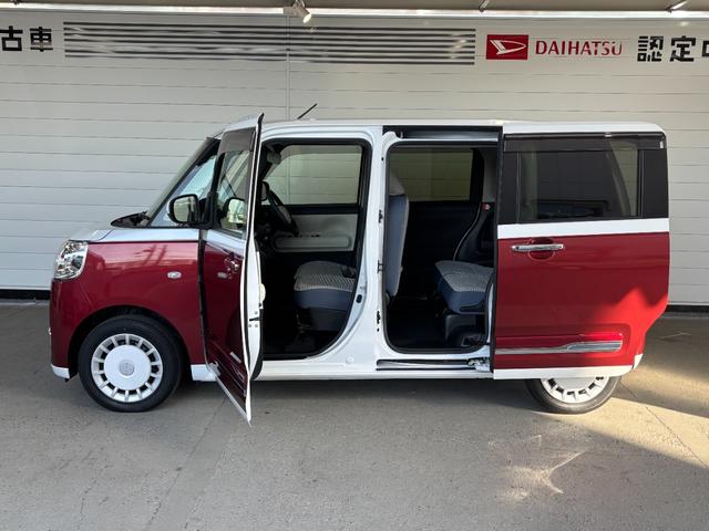 ムーヴキャンバスストライプスＧナビゲーション　バックカメラ　ドライブレコーダー　両側電動スライドドア　フロントシートヒーター　電動パーキングブレーキ　オートエアコン　電動格納式ドアミラー　プッシュスタートスイッチ　キーフリー（奈良県）の中古車