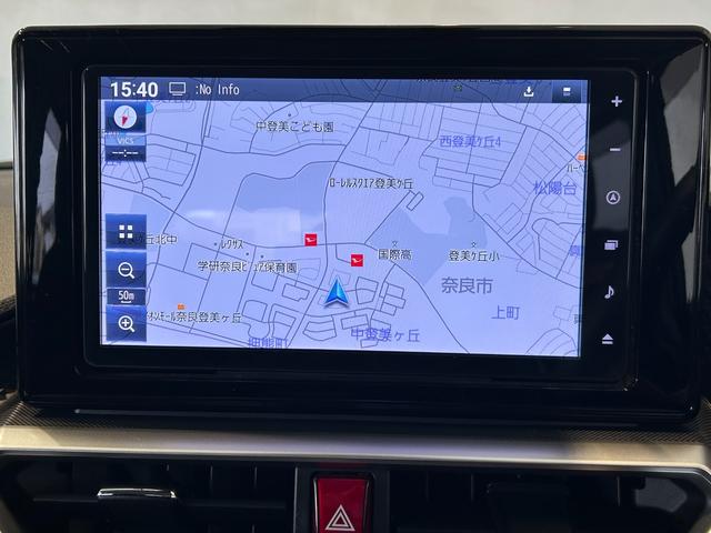 ロッキープレミアムＧ　ＨＥＶハイブリッド　ナビ　ドラレコ　ＥＴＣ　衝突被害軽減ブレーキ　コ−ナ−センサ−　全車速追従付ＡＣＣ　テレビキャンセラー　シ−トヒ−タ−　電動パーキング　プッシュボタンスタ−ト　パノラマモニタ−（奈良県）の中古車