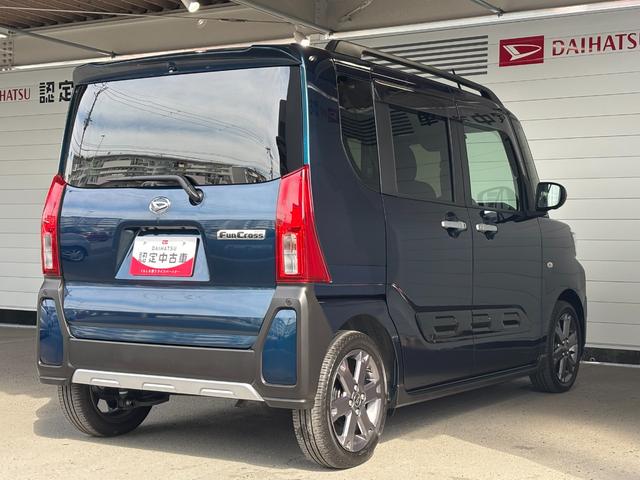 タントファンクロスターボ９インチディスプレイオーディオ　パノラマモニター　ドライブレコーダー　ＥＴＣ車載器　ＴＶコントロール　電動パーキングブレーキ　電動格納式ドアミラー　オートエアコン　キーフリーシステム　アルミホイール（奈良県）の中古車