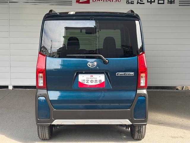 タントファンクロスターボ９インチディスプレイオーディオ　パノラマモニター　ドライブレコーダー　ＥＴＣ車載器　ＴＶコントロール　電動パーキングブレーキ　電動格納式ドアミラー　オートエアコン　キーフリーシステム　アルミホイール（奈良県）の中古車