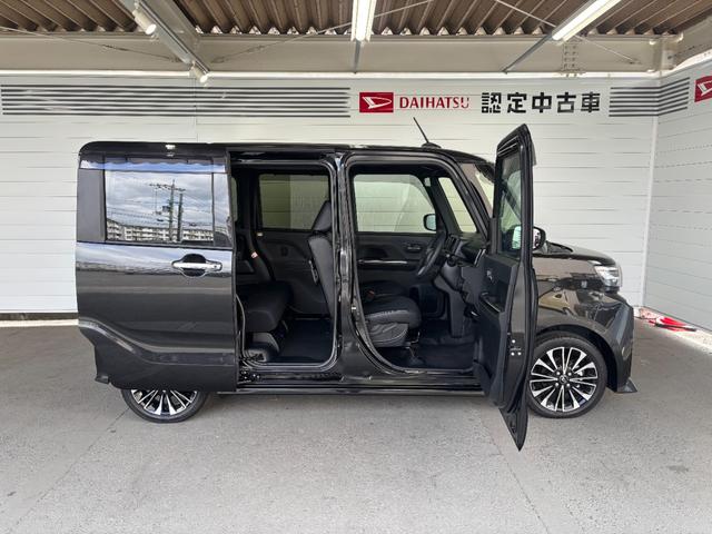 タントカスタムＲＳナビ取付時バックカメラ対応　ＥＴＣ　電動パーキングブレーキ　オートエアコン　電動格納式ドアミラー　パワーウィンドウ　プッシュスタートスイッチ　キーフリーシステム　両側電動スライドドア　アルミホイール（奈良県）の中古車