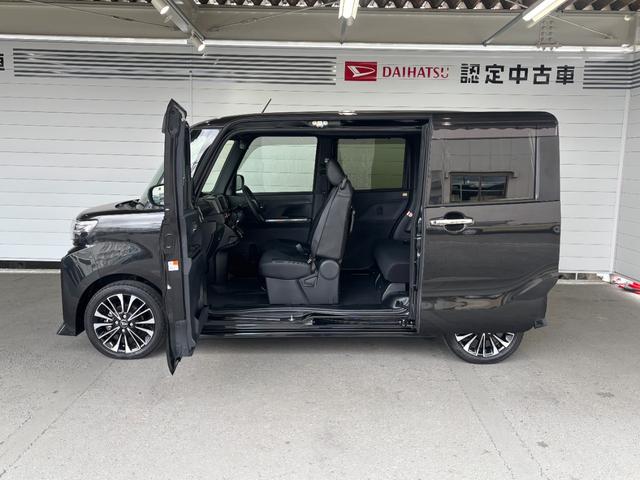 タントカスタムＲＳナビ取付時バックカメラ対応　ＥＴＣ　電動パーキングブレーキ　オートエアコン　電動格納式ドアミラー　パワーウィンドウ　プッシュスタートスイッチ　キーフリーシステム　両側電動スライドドア　アルミホイール（奈良県）の中古車