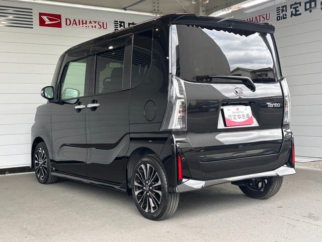 タントカスタムＲＳナビ取付時バックカメラ対応　ＥＴＣ　電動パーキングブレーキ　オートエアコン　電動格納式ドアミラー　パワーウィンドウ　プッシュスタートスイッチ　キーフリーシステム　両側電動スライドドア　アルミホイール（奈良県）の中古車