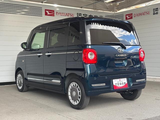 ムーヴキャンバスセオリーGナビ取付時パノラマモニター対応 両側電動スライドドア オートエアコン 電動パーキングブレーキ プッシュスタートスイッチ キーフリーシステム(奈良県)の中古車