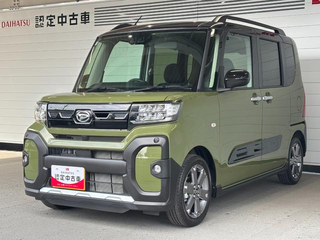 タントファンクロスターボナビゲーション　バックカメラ　電動パーキングブレーキ　両側電動スライドドア　アルミホイール　プッシュスタートスイッチ　キーフリーシステム　オートエアコン　電動格納式ドアミラー　アイドリングストップ機能（奈良県）の中古車