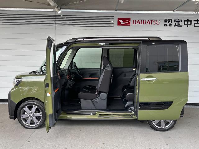 タントファンクロスターボナビゲーション　バックカメラ　電動パーキングブレーキ　両側電動スライドドア　アルミホイール　プッシュスタートスイッチ　キーフリーシステム　オートエアコン　電動格納式ドアミラー　アイドリングストップ機能（奈良県）の中古車