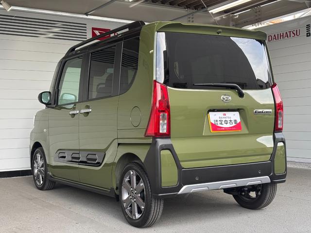 タントファンクロスターボナビゲーション　バックカメラ　電動パーキングブレーキ　両側電動スライドドア　アルミホイール　プッシュスタートスイッチ　キーフリーシステム　オートエアコン　電動格納式ドアミラー　アイドリングストップ機能（奈良県）の中古車