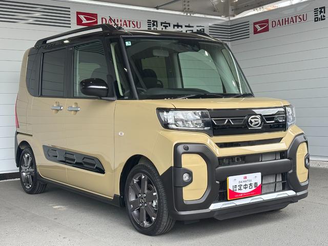 タントファンクロスターボ9インチディスプレイオーディオ バックカメラ 電動パーキングブレーキ フロントシートヒーター 両側電動スライドドア 電動格納式ドアミラー プッシュスタートスイッチ キーフリーシステム オートエアコン(奈良県)の中古車