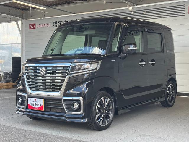 スペーシアカスタムハイブリッドXSターボナビゲーション パノラマモニター ドライブレコーダー ETC車載器 運転席シートヒーター 両側電動スライドドア 電動格納式ドアミラー プッシュスタートスイッチ キーフリーシステム アルミホイール(奈良県)の中古車