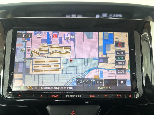 タントカスタムＸ　ＳＡナビゲーション　バックカメラ　助手席側電動スライドドア　電動格納式ドアミラー　オートエアコン　アルミホイール　アイドリングストップ機能　プッシュスタートスイッチ　キーフリーシステム（奈良県）の中古車
