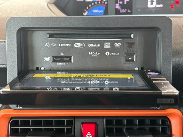 タントファンクロスナビゲーション バックカメラ ドライブレコーダー 電動パーキングブレーキ 前席シートヒーター 両側電動スライドドア 電動格納式ドアミラー プッシュスタートスイッチ キーフリーシステム アルミホイール(奈良県)の中古車