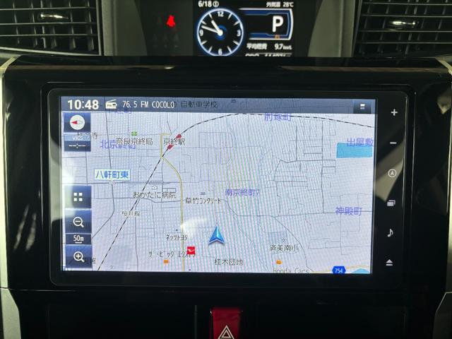 トールカスタムGナビゲーション パノラマモニター ドライブレコーダー ETC車載器 電動パーキングブレーキ 両側電動スライドドア TVコントロール プッシュスタートスイッチ キーフリーシステム アルミホイール(奈良県)の中古車