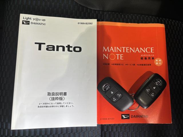 タントカスタムＲＳＣＤ／ラジオチューナー　ナビ取付時バックカメラ対応　電動パーキングブレーキ　両側電動スライドドア　電動格納式ドアミラー　プッシュスタートスイッチ　キーフリーシステム　アルミホイール（奈良県）の中古車
