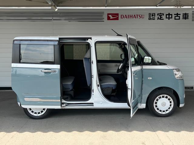 ムーヴキャンバスストライプスＧ９インチディスプレイオーディオ　バックカメラ　フロントシートヒーター　電動パーキングブレーキ　両側電動スライドドア　プッシュスタートスイッチ　キーフリーシステム　アイドリングストップ機能（奈良県）の中古車