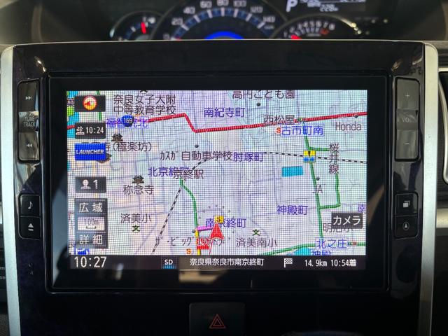 タントカスタムＲＳ　トップエディションＶＳ　ＳＡIIIナビゲーション　パノラマモニター　ドライブレコーダー　ＴＶコントロール　オートエアコン　電動格納式ドアミラー　プッシュスタートスイッチ　キーフリーシステム　アイドリングストップ機能　アルミホイール（奈良県）の中古車
