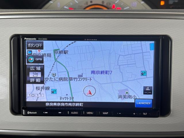 ムーヴキャンバス 中古車 Ｘ　ＳＡＩＩＩナビゲーション　バックカメラ　ＥＴＣ車載器　プッシュスタートスイッチ　キーフリーシステム　両側電動スライドドア　電動格納式ドアミラー　パワーウィンドウ　アイドリングストップ機能