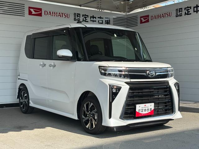 タントカスタムＸ９インチディスプレイオーディオ　バックカメラ　ドライブレコーダー　電動パーキングブレーキ　電動格納式ドアミラー　キーフリーシステム　プッシュスタートスイッチ　アルミホイール　アイドリングストップ機能（奈良県）の中古車
