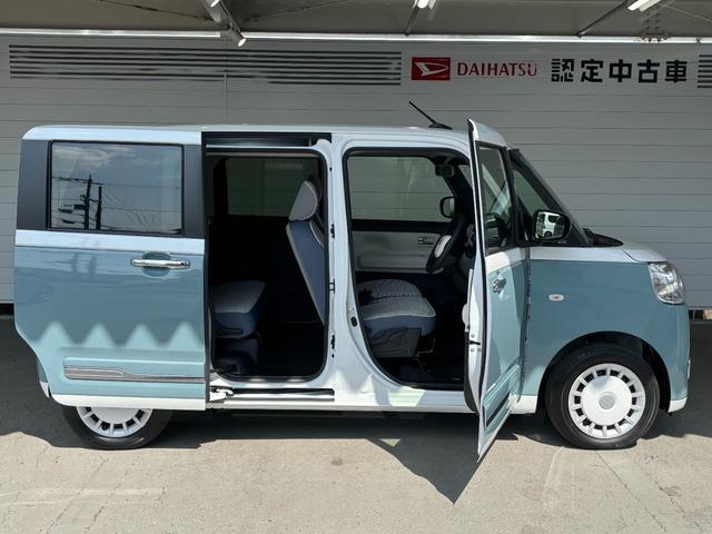 ムーヴキャンバスストライプスGCD/ラジオチューナー 両側電動スライドドア 電動格納式ドアミラー 電動パーキングブレーキ プッシュスタートスイッチ キーフリーシステム アイドリングストップ機能 フロントシートヒーター(奈良県)の中古車