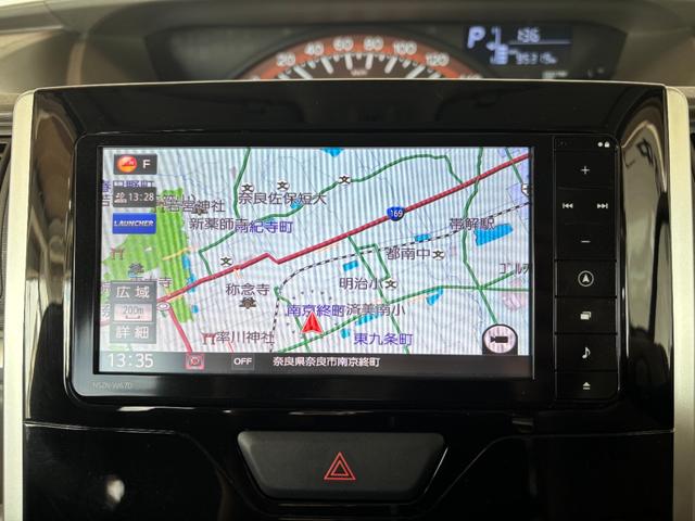 タントXターボ SAIIナビゲーション バックカメラ ドライブレコーダー ETC車載器 助手席側電動スライドドア 電動格納式ドアミラー パワーウィンドウ プッシュスタートスイッチ キーフリーシステム アイドリングストップ機能(奈良県)の中古車