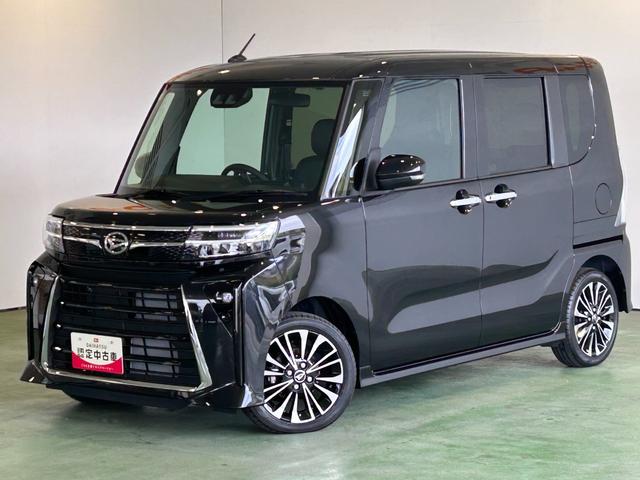 タントカスタムＲＳタ−ボ車　バックカメラ対応　衝突被害軽減ブレーキ　コ−ナ−センサ−　両側電動スライドドア　シ−トヒ−タ−　プッシュボタンスタ−ト　アイドリングストップ機能　電動パーキング（奈良県）の中古車