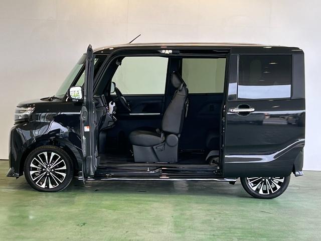 タントカスタムＲＳタ−ボ車　バックカメラ対応　衝突被害軽減ブレーキ　コ−ナ−センサ−　両側電動スライドドア　シ−トヒ−タ−　プッシュボタンスタ−ト　アイドリングストップ機能　電動パーキング（奈良県）の中古車