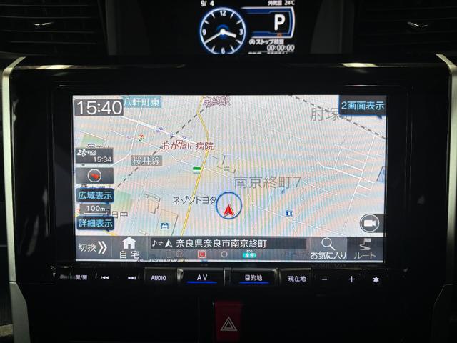 トールカスタムＧ　ターボナビゲーション　バックカメラ　ドライブレコーダー　ＥＴＣ車載器　両側電動スライドドア　電動パーキングブレーキ　アルミホイール　プッシュスタートスイッチ　キーフリーシステム　アイドリングストップ機能（奈良県）の中古車