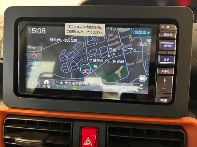 タントファンクロスナビ　ドラレコ　両側電動スライドドア　コ−ナ−センサ−　衝突被害軽減ブレーキ　アイドリングストップ機能　シ−トヒ−タ−　電動パーキング　バックカメラ　ＬＥＤヘッドライト（奈良県）の中古車